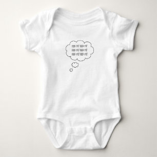 Funny Feed Me Baby Design Bodysuit