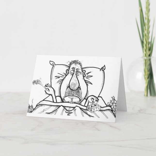 ***FUNNY FEEL BETTER SOON FOR HIM*** CARD (Front)