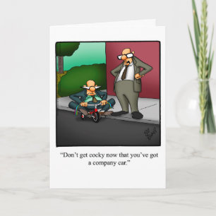 Funny Félicitations Promotion Carte de voeux