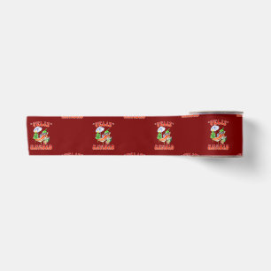Funny Feliz Navidad Cute Christmas Chili Satin Ribbon