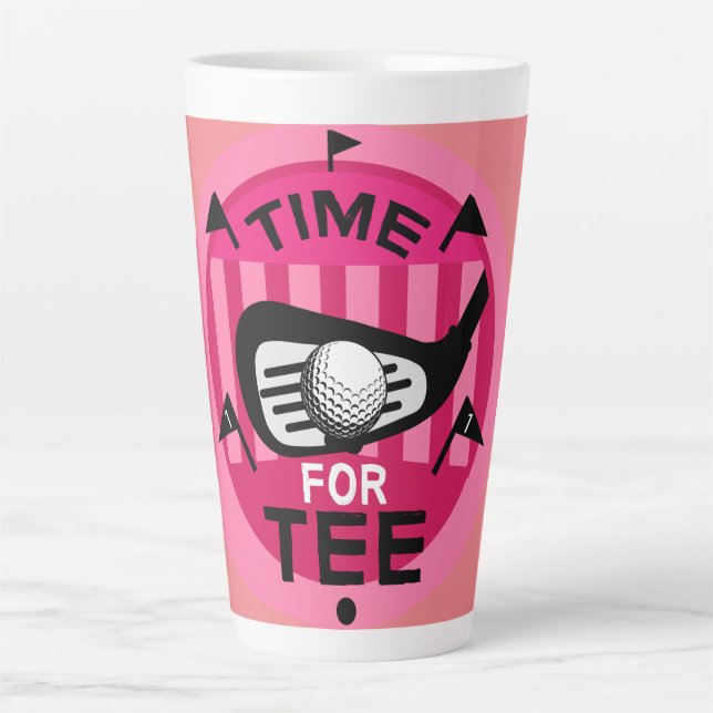 Funny Female Golfers Pros Golfing Fanatics Latte Mug (Front)