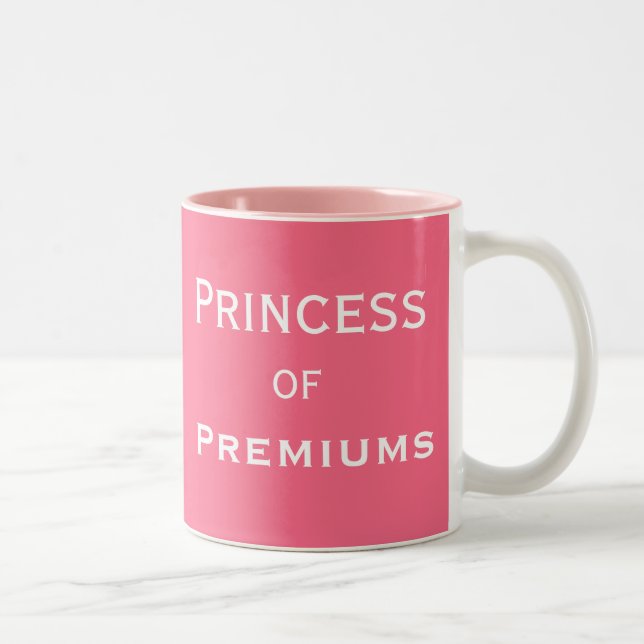 Funny Female Underwriter Insurance Broker Name Two-Tone Coffee Mug (Right)