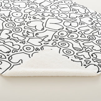 Funny feminist baby sherpa blanket
