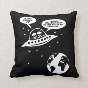 Funny Feminist Gifts, Nerdy Sarcasm Sayings Throw Pillow