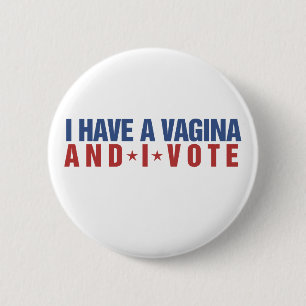 Funny feminist humour 2 inch round button