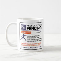 Funny Fencing Mug Prescription Design
