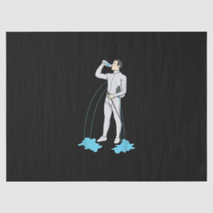 Funny Fencing Post Workout  Cute Fencer Athlete Tissue Paper