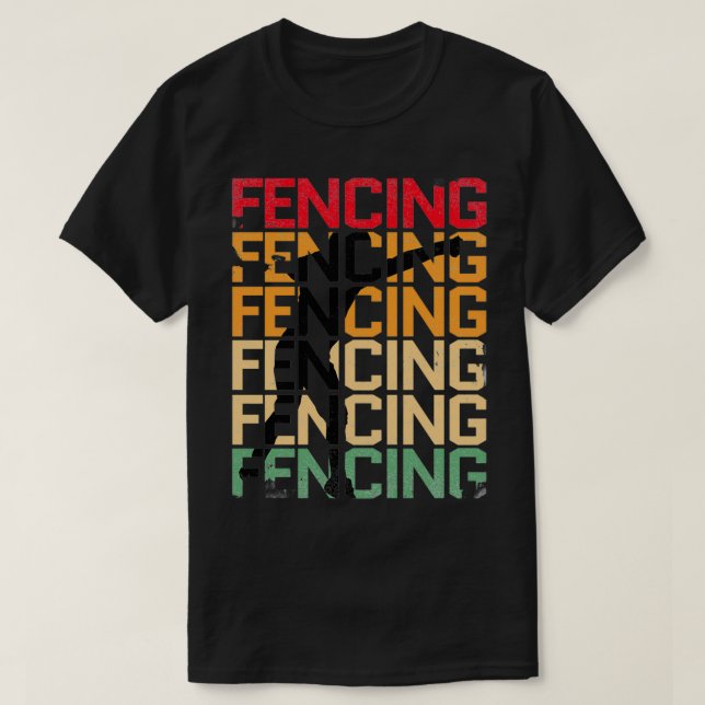 funny fencing quotes fencing designs T-Shirt (Design Front)