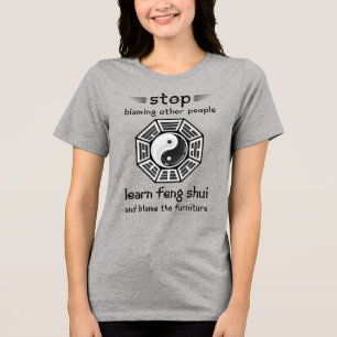 Funny Feng Shui New Age Tri-Blend Shirt