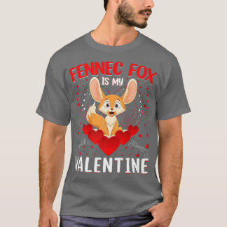 Funny Fennec Fo Is My Valentine Fennec Fo Valentin T-Shirt