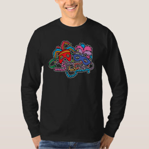 Funny Festival Parade Carnival Mardi Gras Mask Cos T-Shirt