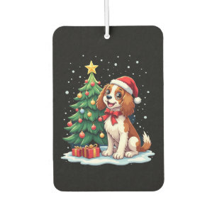 Funny Festive Dog Costume with decorated Christmas Air Freshener