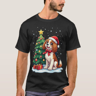 Funny Festive Dog Costume with decorated Christmas T-Shirt