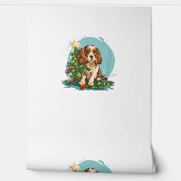 Funny Festive Dog Costume with decorated Christmas