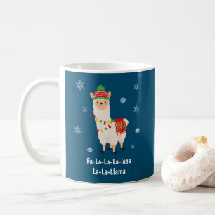 Funny Festive Llama Pun Christmas Coffee Mug