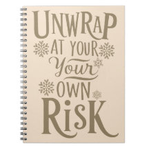 Funny Festive Notebook