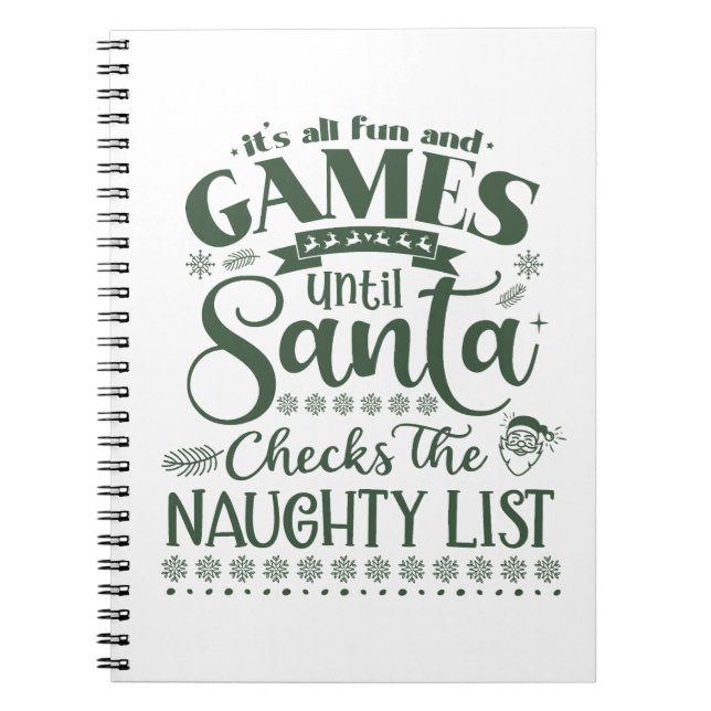 Funny Festive Notebook (Front)