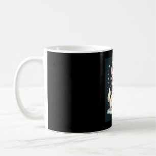 Funny Festive Sunglasses Dog with Christmas Tree C Coffee Mug