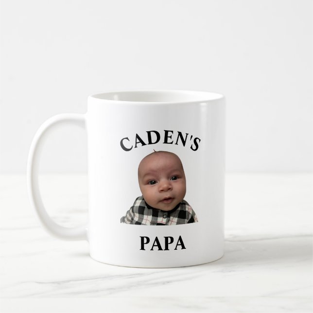 FUNNY FÊTE DES PÈRES PAPA BABY FACE Mug (Gauche)