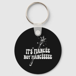 Funny Fiancée Engagement Bridal Party Wizard Wand  Keychain