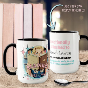 Funny Fiction Romance Book Lovers Quote Mug