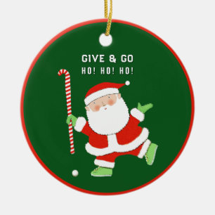 Funny Field Hockey Ceramic Ornament