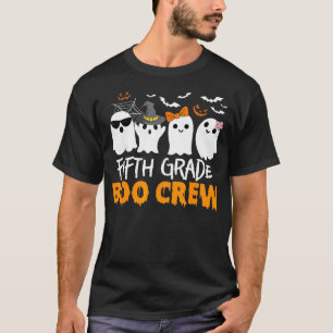 Funny Fifth Grade Boo Crew Halloween Teacher Costu T-Shirt