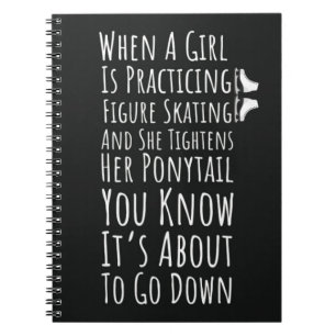 Funny Figure Skating Gifts For Girls Women For Her Notebook