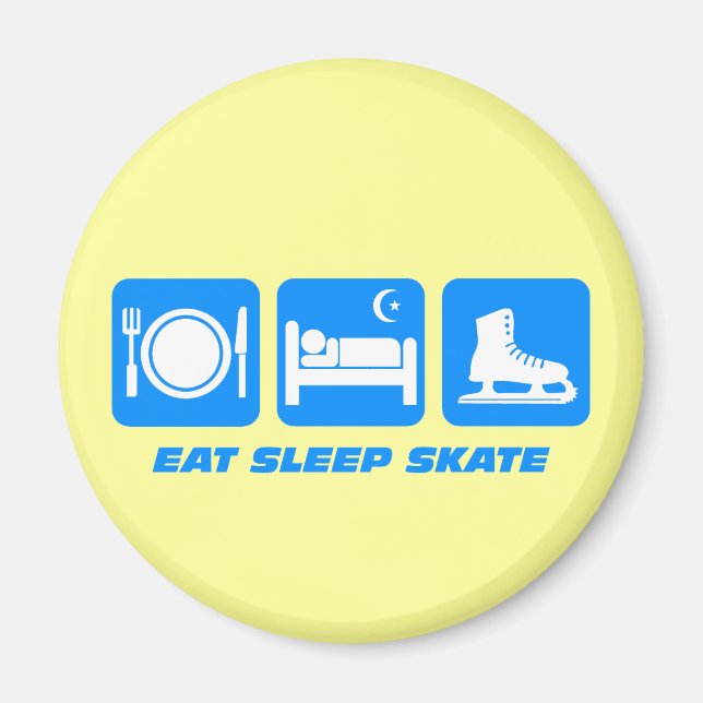 Funny figure skating magnet (Front)