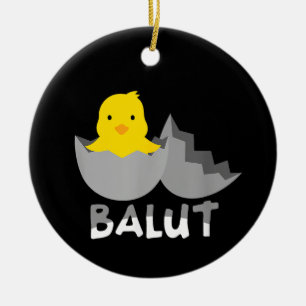 Funny Filipino Balut Ceramic Ornament