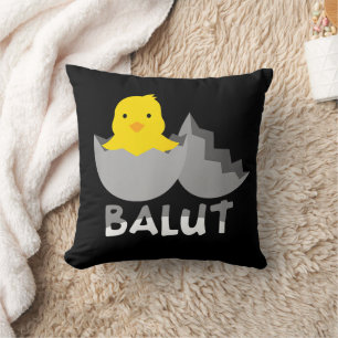 Funny Filipino Balut Throw Pillow