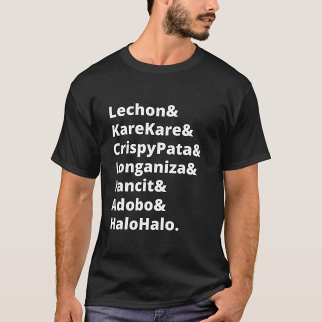 Funny Filipino Foodie Cuisine Philippines Dish Foo T-Shirt (Front)