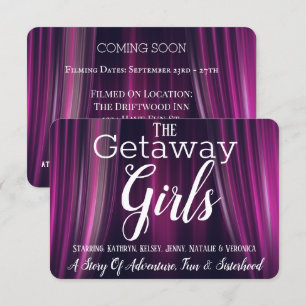 Funny Film Parodie Girls Getaway Invitation