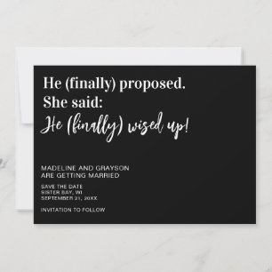 Funny Finally Wedding Save The Date
