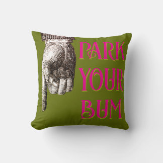 Funny Finger Pointing Throw Pillow