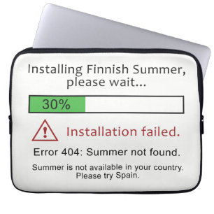 Funny Finnish Summer laptop sleeves