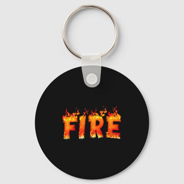 Funny Fire And Ice Costume Halloween 2024 Family M Keychain (Front)