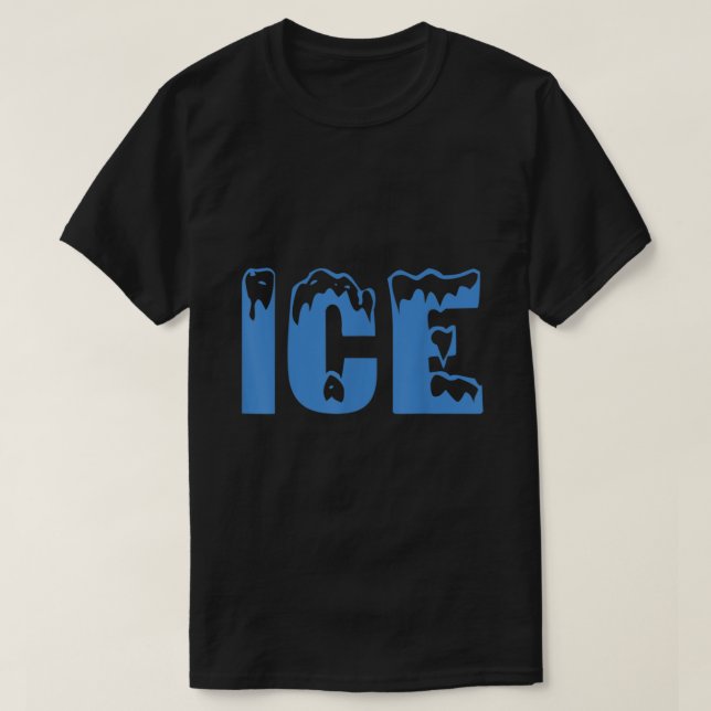 Funny Fire and Ice Costume Halloween Family Matchi T-Shirt (Design Front)