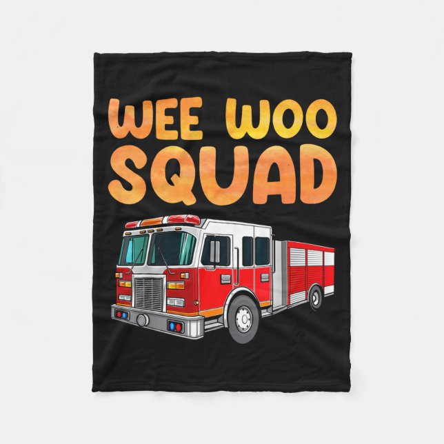 Funny Firefighter Art For Kids Men Women Fireman F Fleece Blanket (Front)