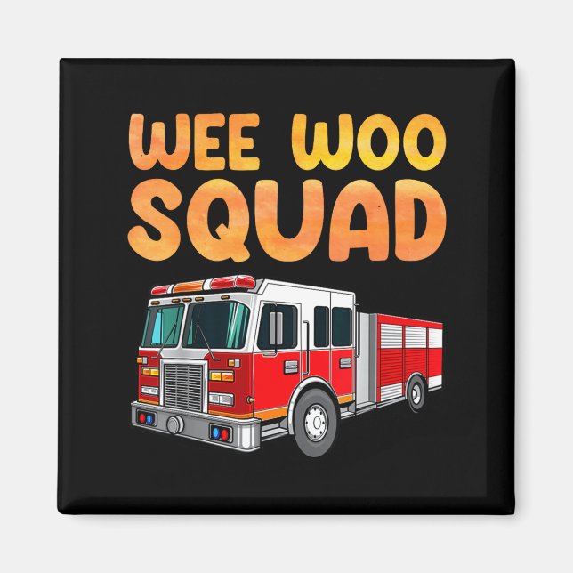 Funny Firefighter Art For Kids Men Women Fireman F Magnet (Front)