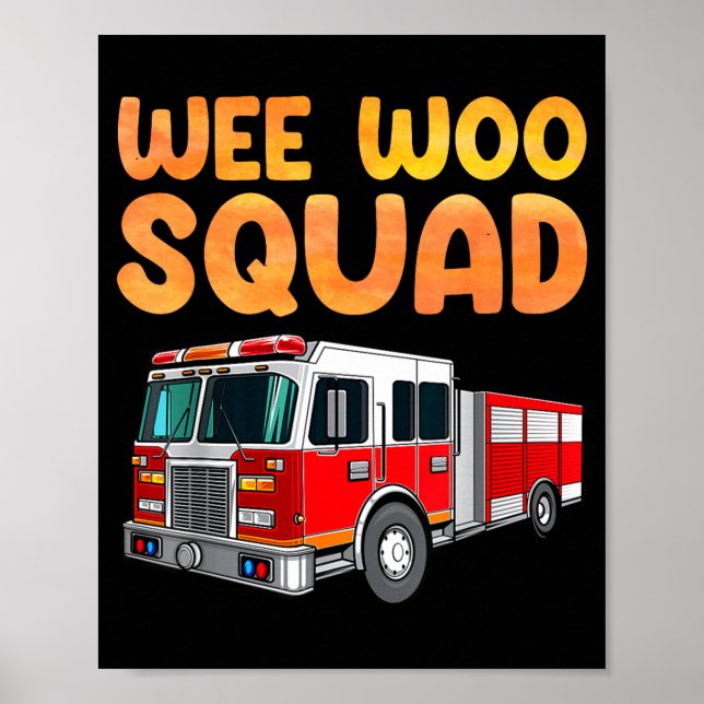 Funny Firefighter Art For Kids Men Women Fireman F Poster (Front)