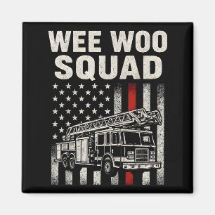 Funny Firefighter Art For Men Women Kids Fire Truc Magnet