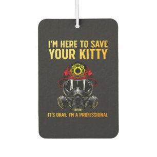 Funny Firefighter For Fireman Air Freshener
