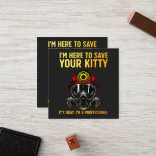 Funny Firefighter For Fireman Loyalty Card