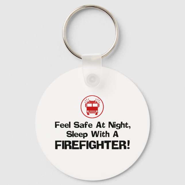 Funny Firefighter Keychain (Front)