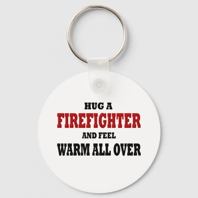 Funny Firefighter Keychain (Front)