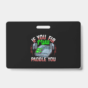 Funny FireFighter Police Office Defibrillator Badge