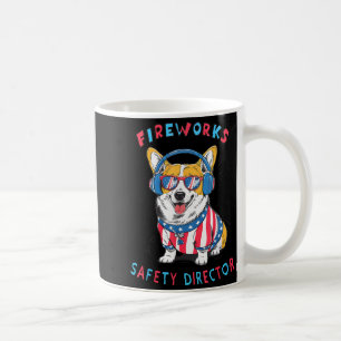 Funny Fireworks Safety Director Dog Technician Exp Coffee Mug
