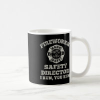 Funny Fireworks Safety Director Firefighter Americ
