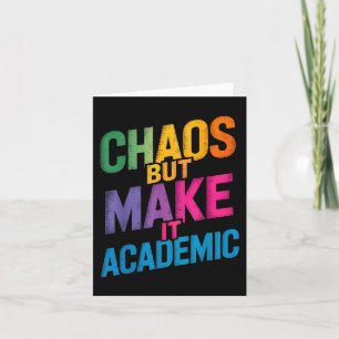 Funny First Day Of School Teachers Students Gen Z  Card